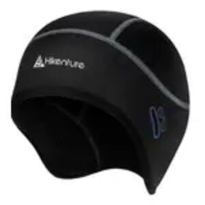 Hikenture Unisex Thermal Skull Cap Helmet Liner with Glasses Holes in Black